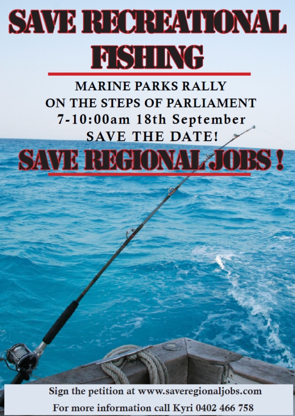 SA fishos rally in lead-up to Marine Parks Amendment Bill